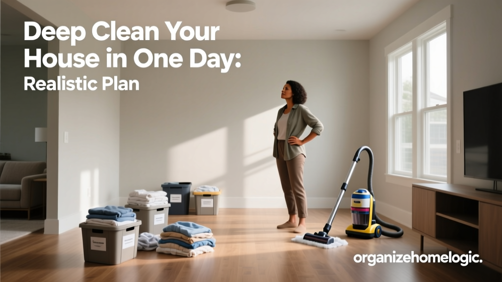 Deep Clean Your House in One Day: Realistic Plan