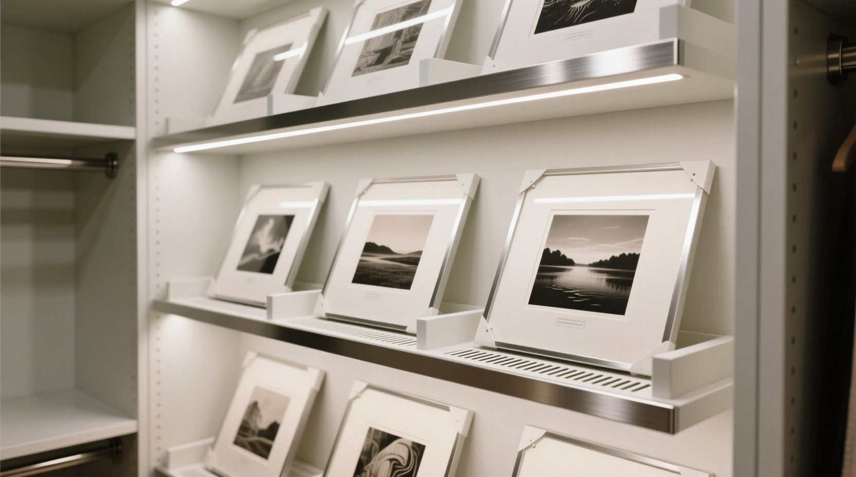 closet organization tips for art prints