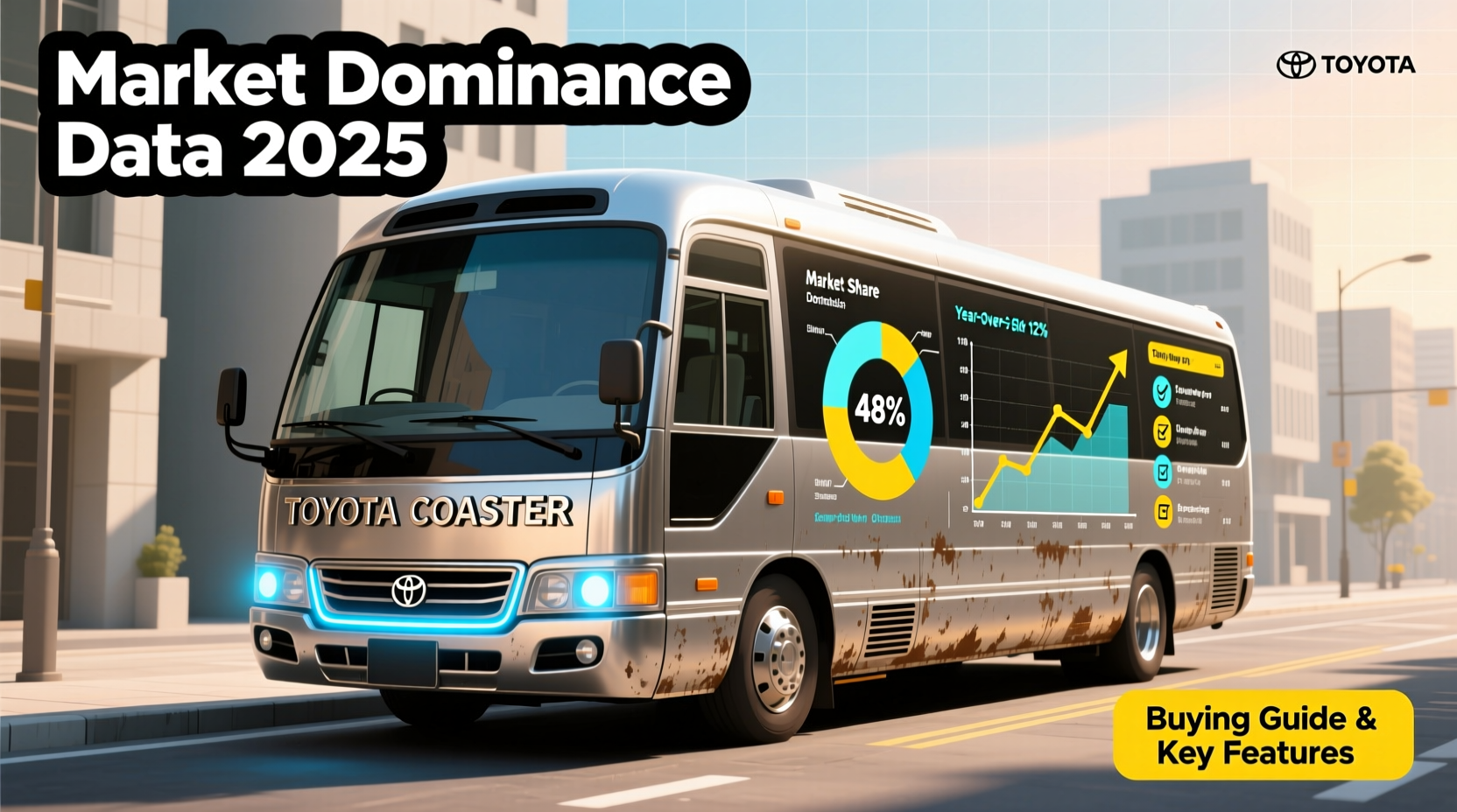 best selling used toyota coaster bus