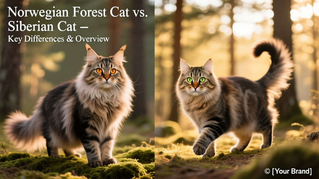 Norwegian Forest Cat vs. Siberian Cat: Visual Differences & Overview