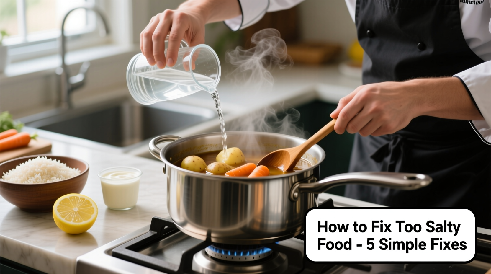 how do you fix food that is too salty