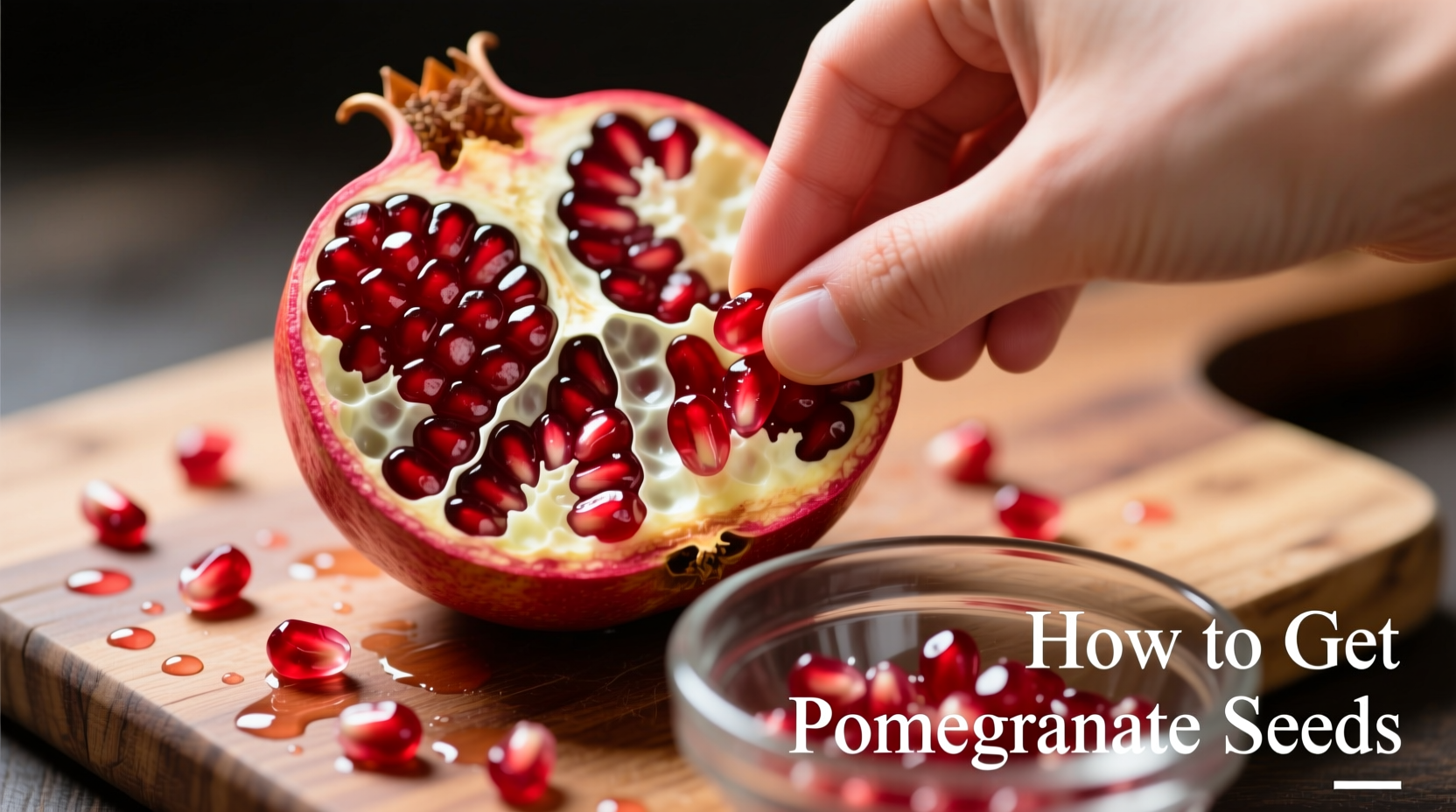 how to get pomegranate seeds