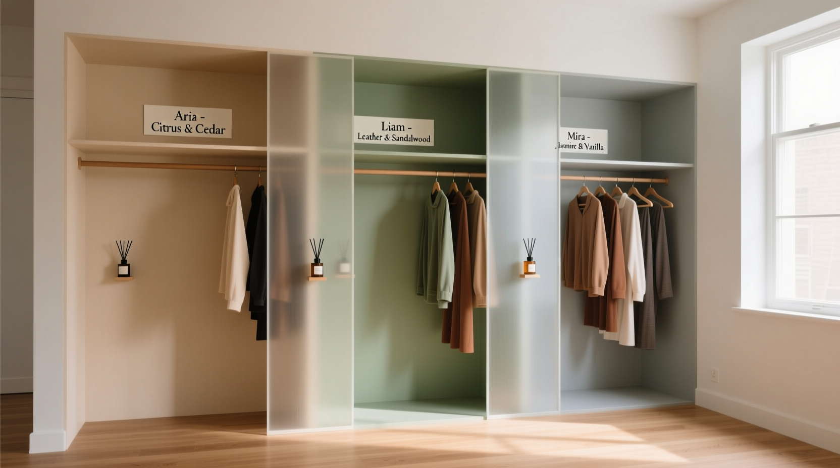 closet organization for polyamorous households