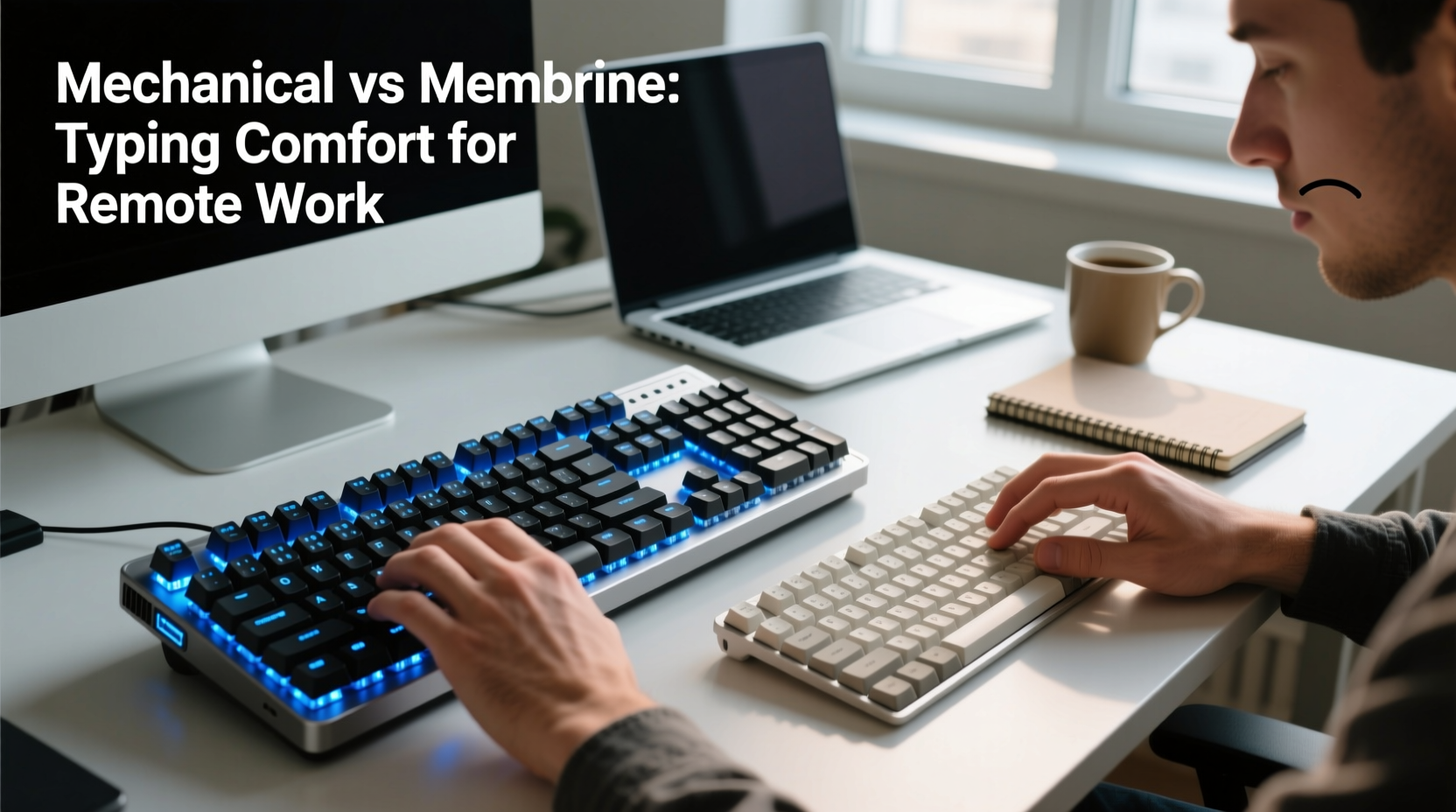 mechanical keyboard vs membrane for remote work typing comfort compared