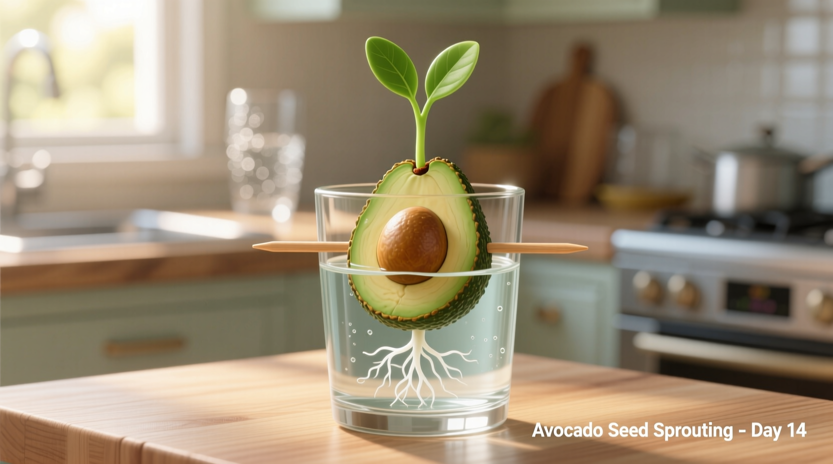 Avocadokern im Wasser ziehen: Schritt-für-Schritt-Anleitung