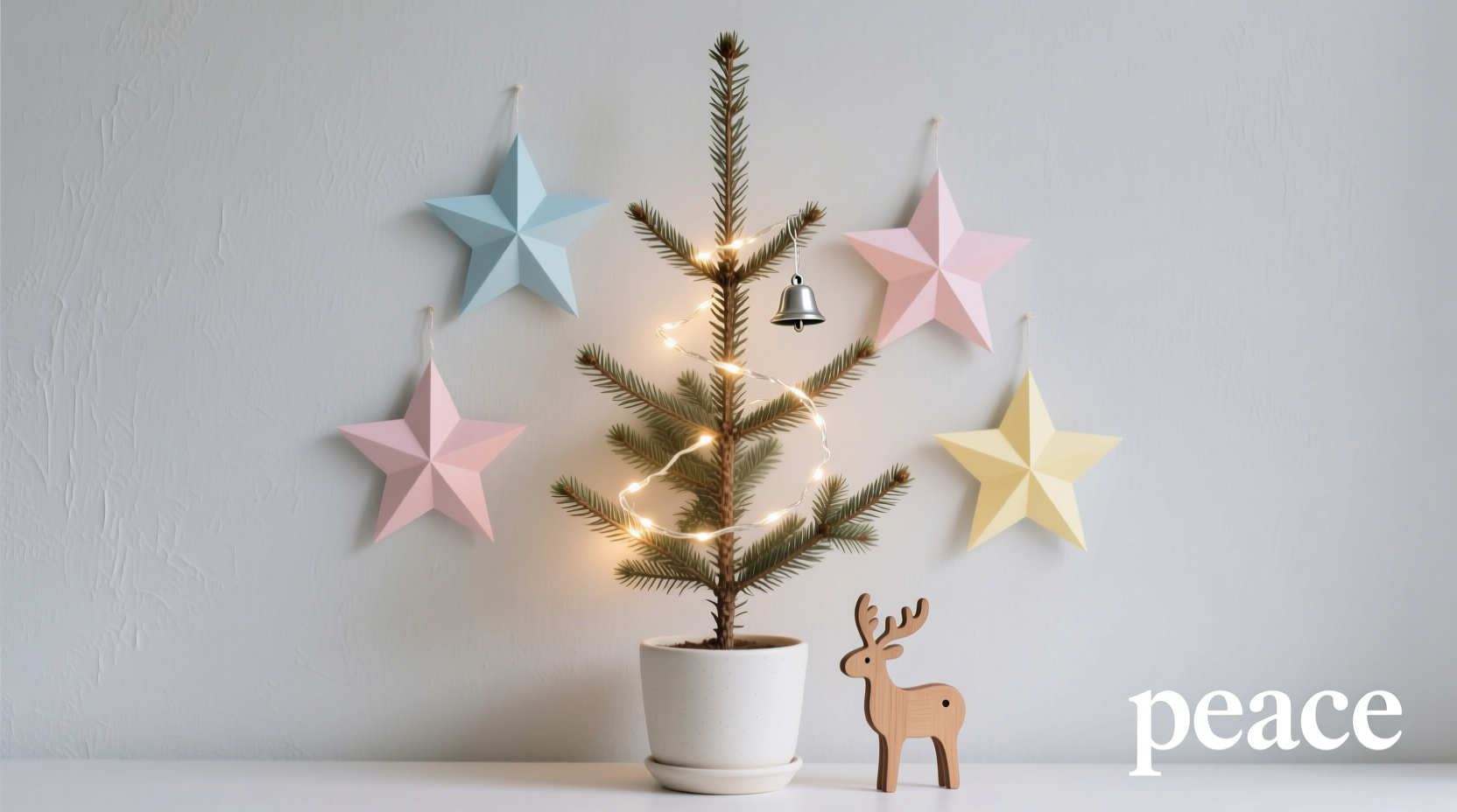 how to create a minimalist scandinavian style christmas tree on a budget