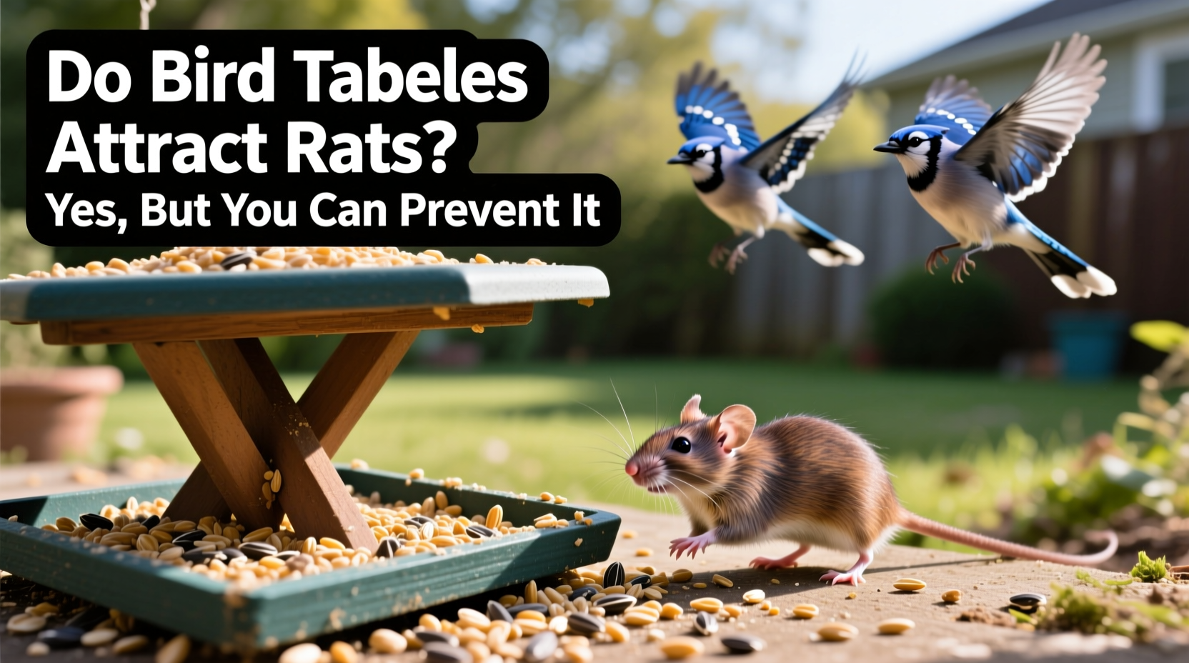 Do Bird Tables Attract Rats? Yes, But You Can Prevent It