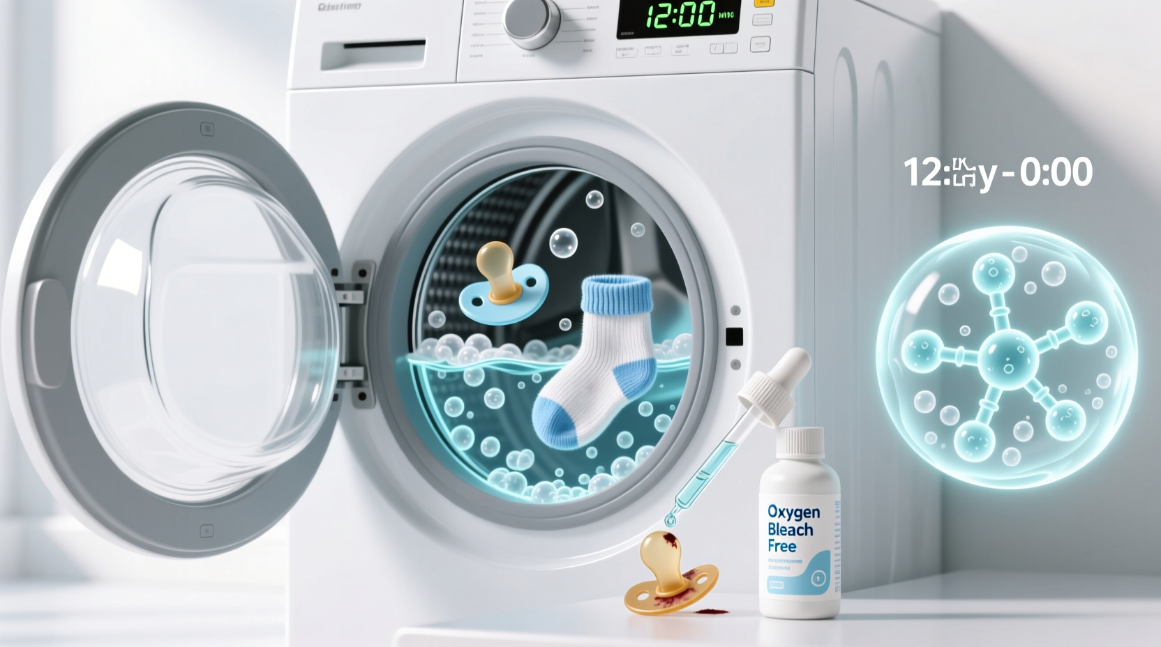 sanitize baby socks without chlorine bleach