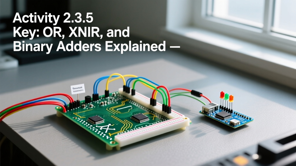 Activity 2.3.5 Key: XOR, XNOR, and Binary Adders Explained
