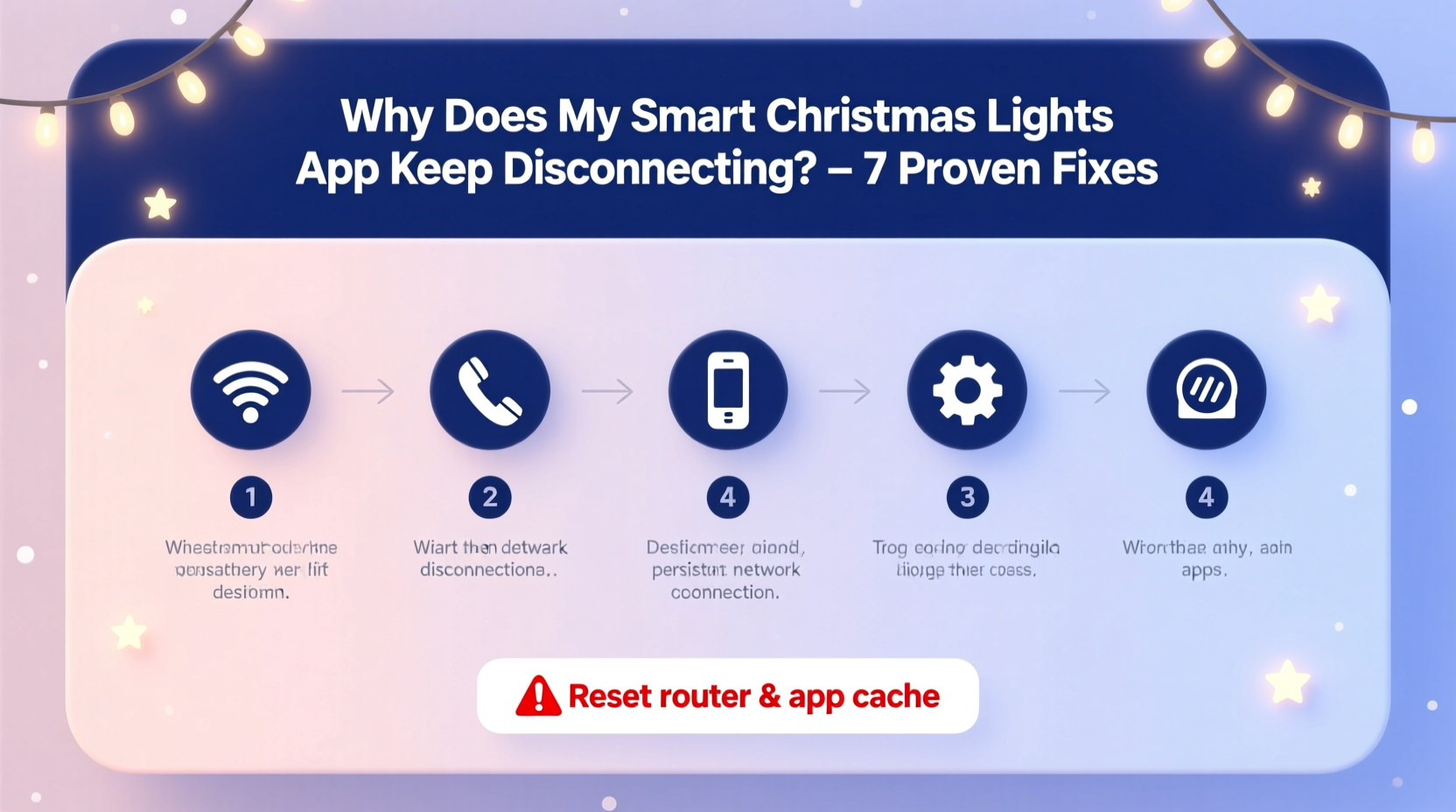 why does my smart christmas light app keep disconnecting network fixes