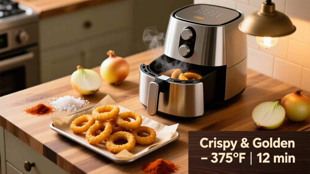 How to Bake Frozen Onion Rings in an Air Fryer