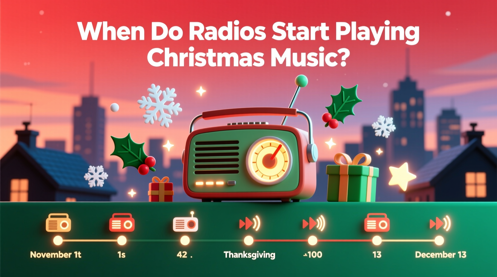 when does the radio start christmas music