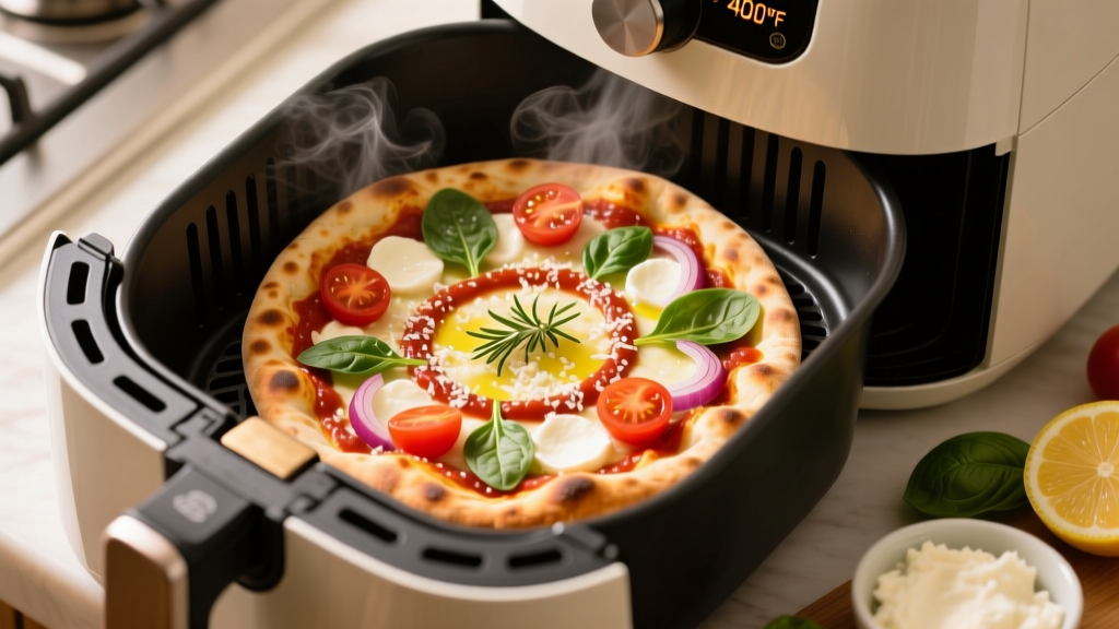Best Air Fryer Naan Pizza Recipe (Crispy in 8 Mins!)