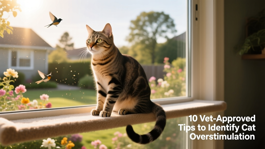 Cat perched confidently on a FurPetVo window perch, observing outdoors with relaxed posture