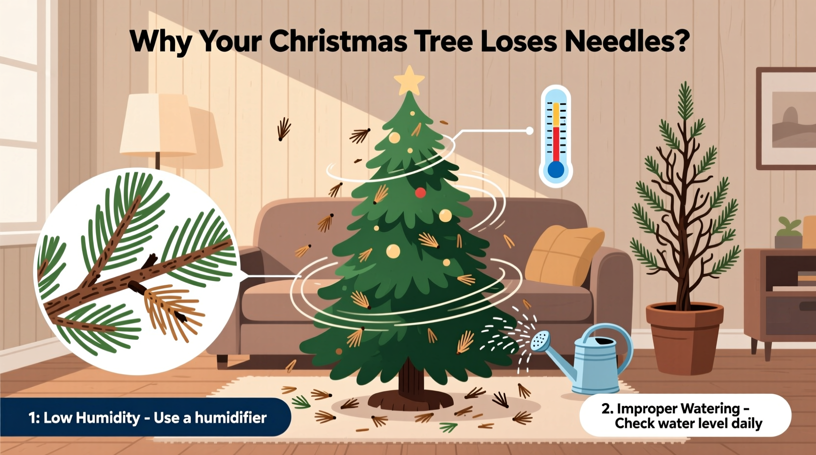 why is my christmas tree shedding needles immediately troubleshooting tips