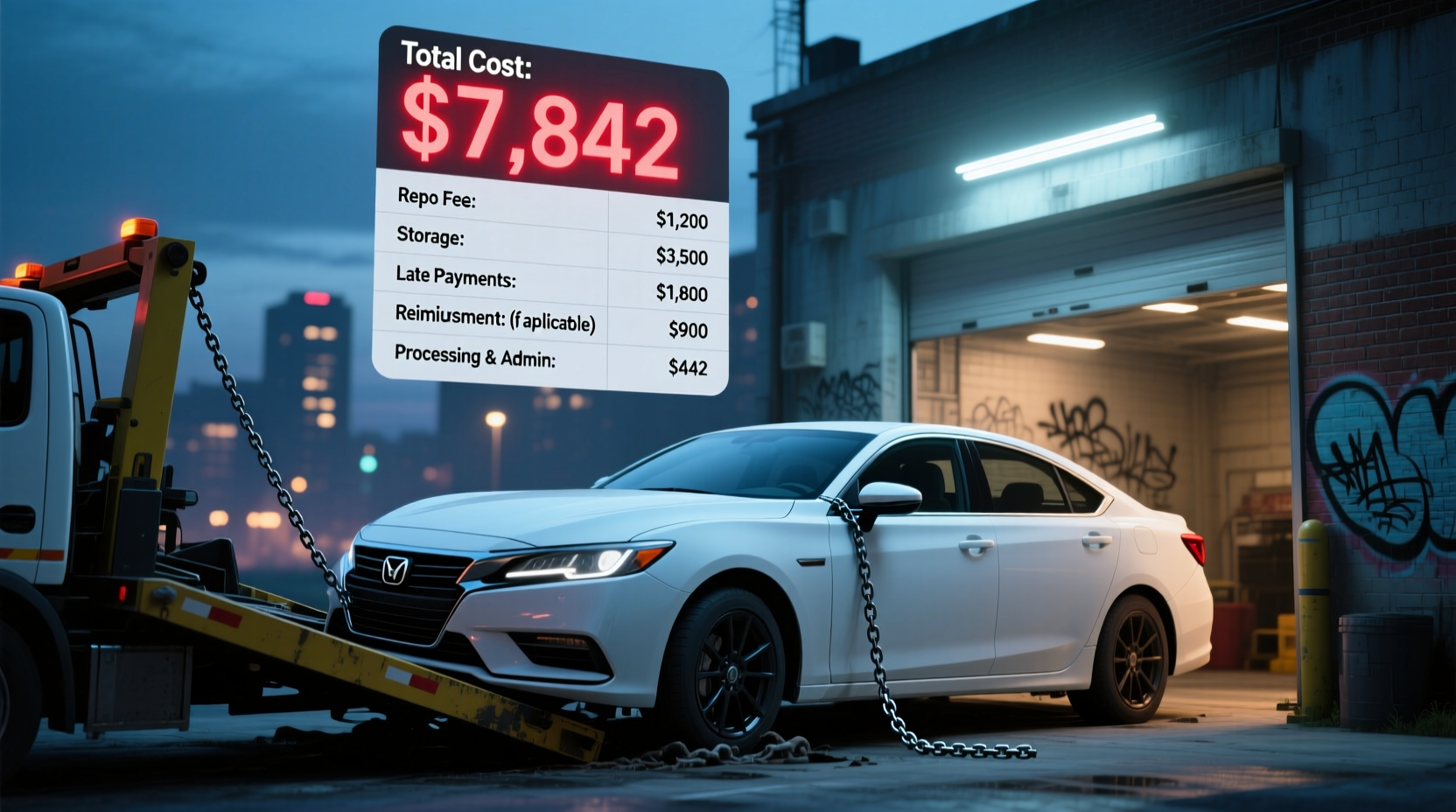 how much to pay to get car back after repo