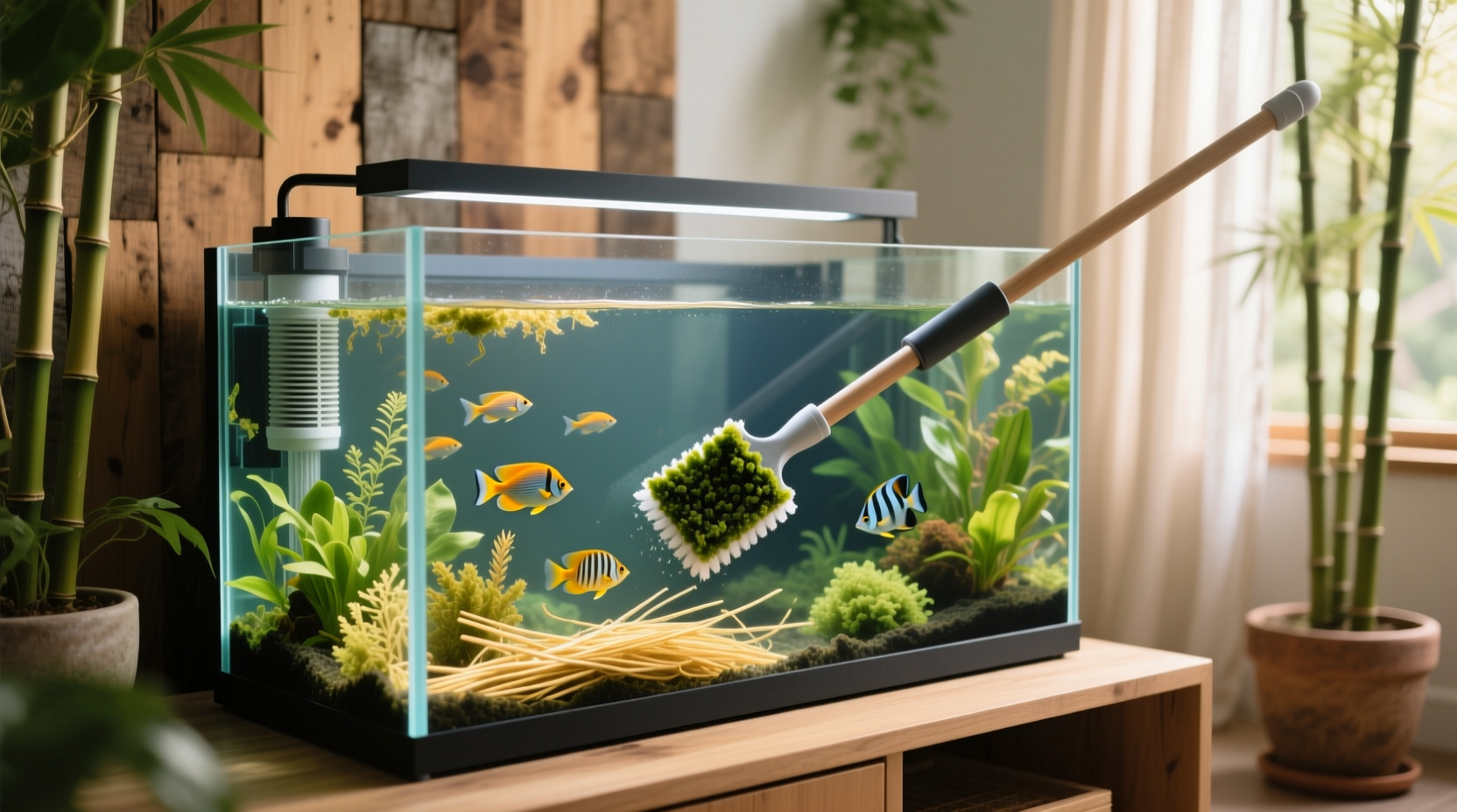 eco friendly aquarium algae removal