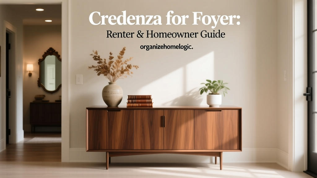 Credenza for Foyer: Renter & Homeowner Guide