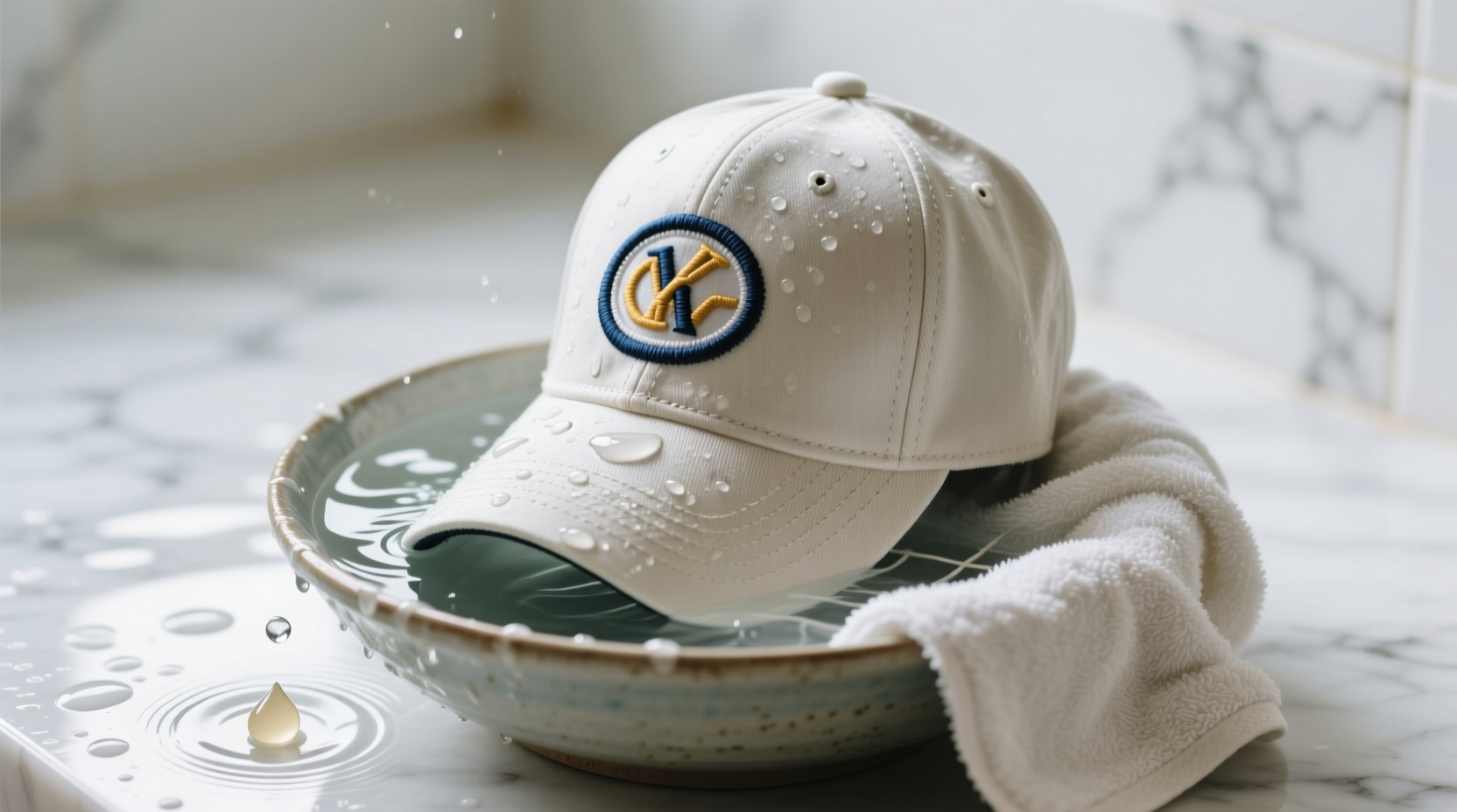 how to wash embroidered baseball caps without warping