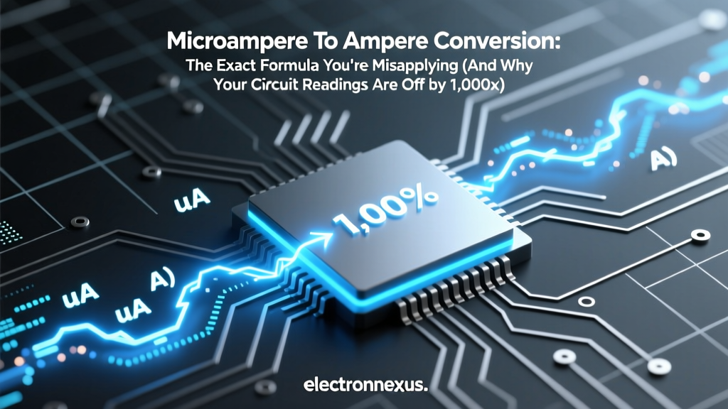 Microampere To Ampere Conversion: The Exact Formula You’re Misapplying (And Why Your Circuit Readings Are Off by 1,000x)