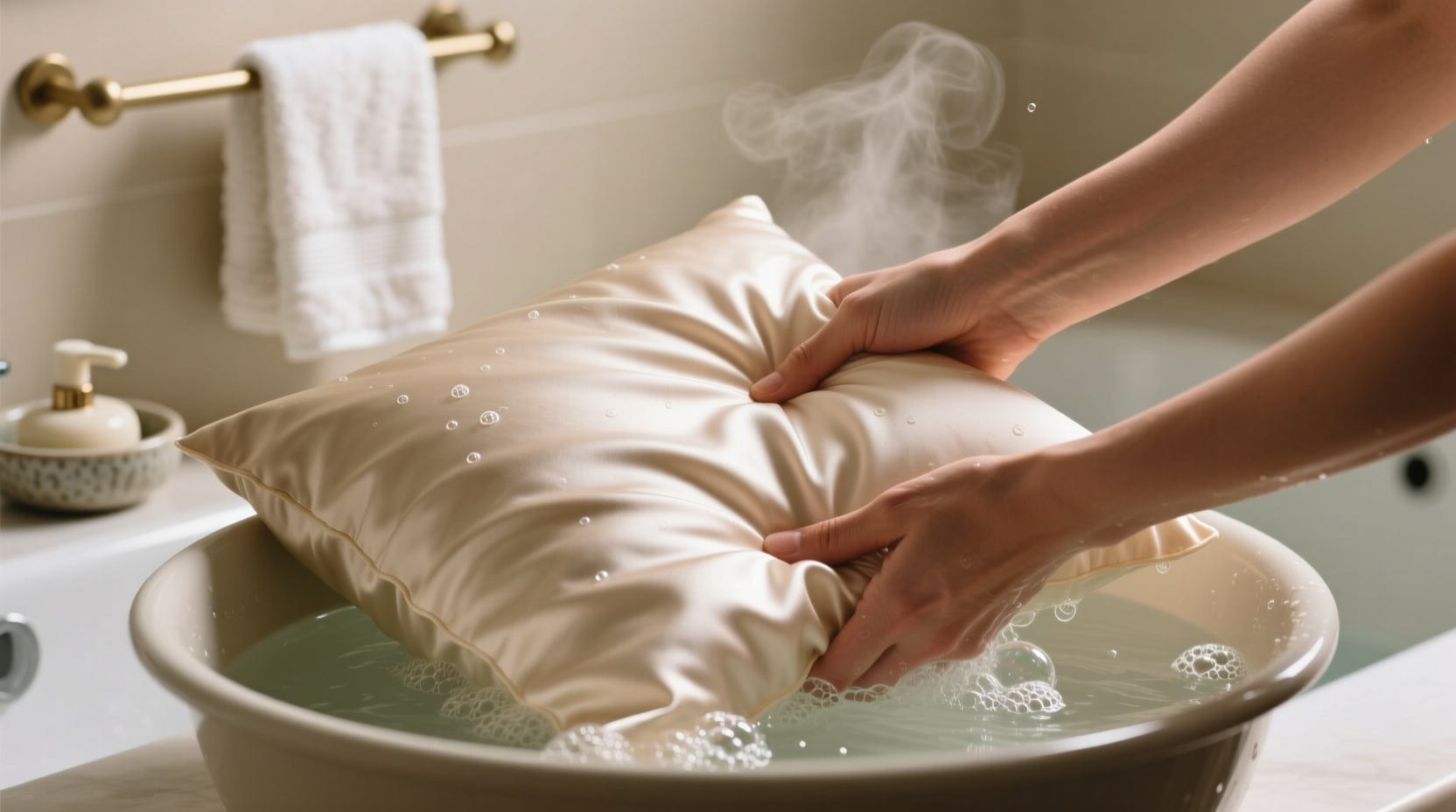 how to wash a silk pillowcase
