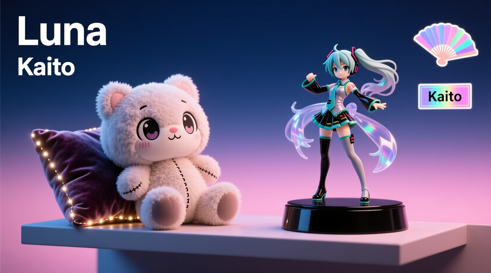 anime plushies vs figurines which makes a better display piece for fans