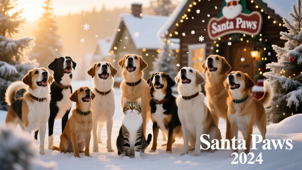 9 Dogs (and One Cat) Who Couldn't Wait to Visit Santa Paws