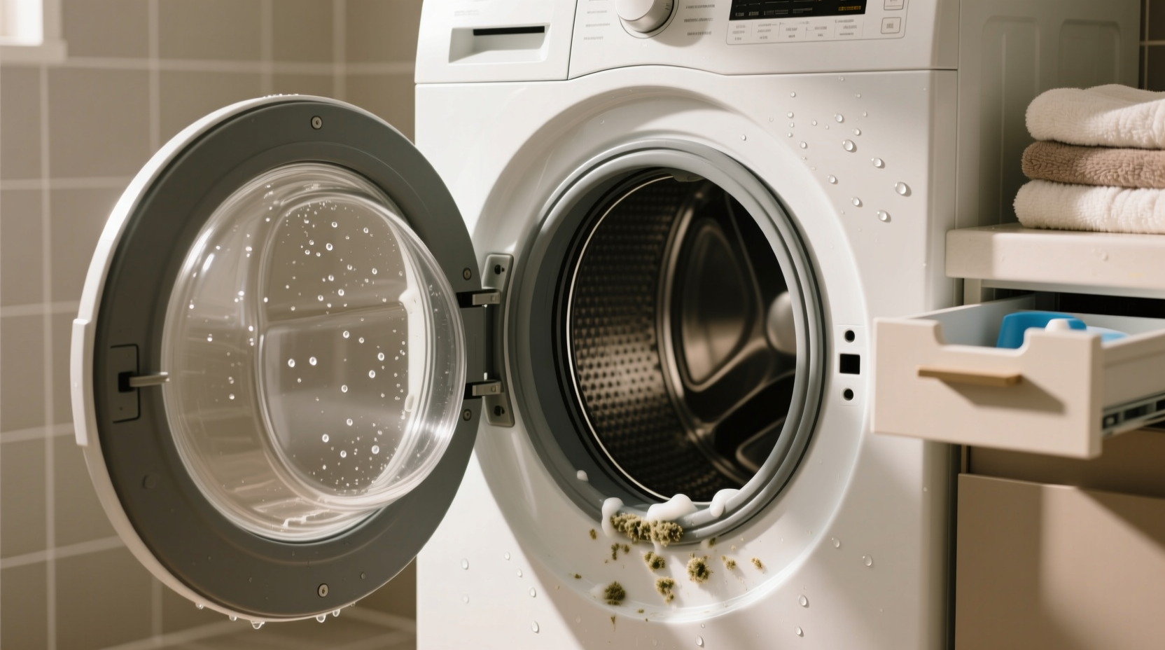 how to deep clean a front loader drum naturally
