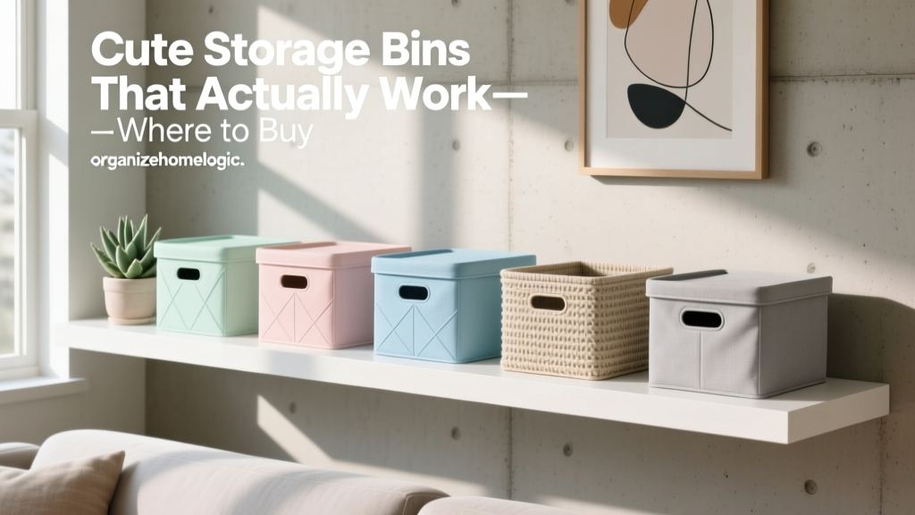 Cute Storage Bins That Actually Work—Where to Buy