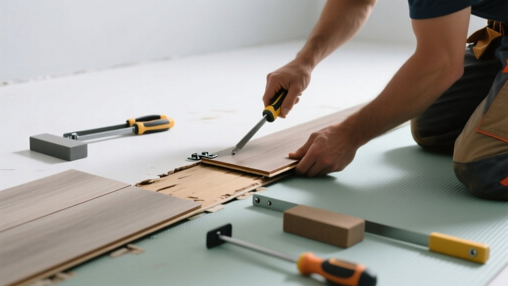 Fix Laminate Floor Peaking by Replacing Damaged Planks