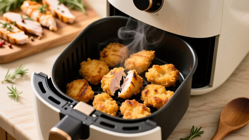 Air Fryer Frozen Grilled Chicken Nuggets: Crispy & Juicy