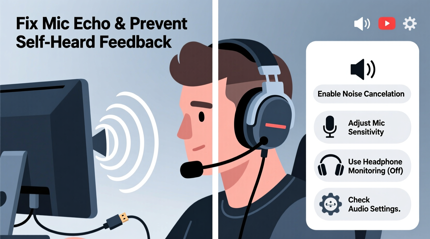 gaming headset mic echo problems and how to stop others from hearing themselves