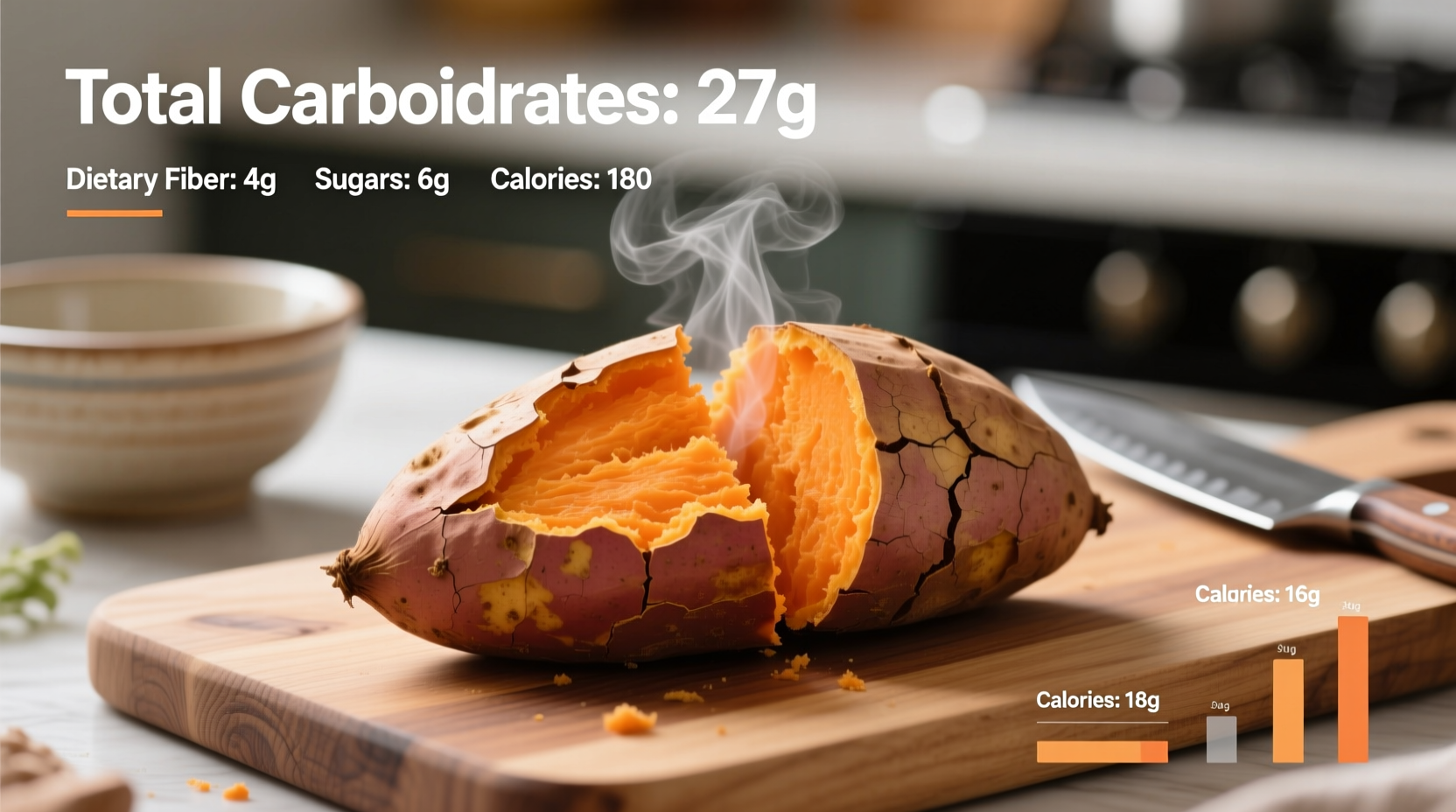 Baked Sweet Potato Carbs: Exact Count Per Serving (2024)
