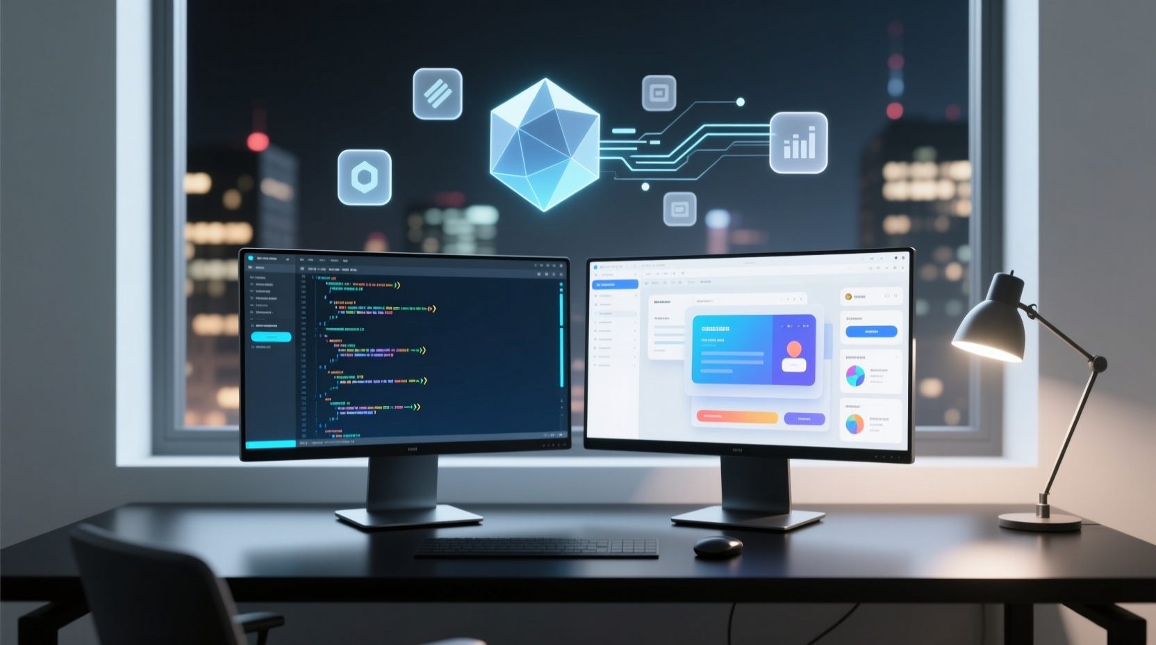 the dual os multi monitor workspace