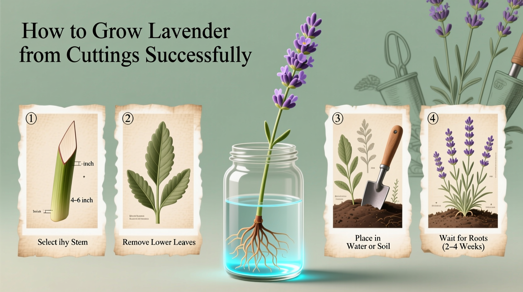 Grow Lavender from Cuttings in 4 Weeks | TheHomeSprouts