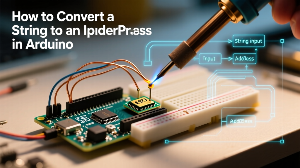 How to Convert a String to an IPAddress in Arduino