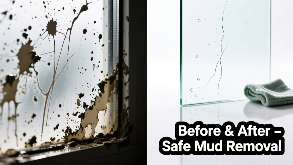 How to Remove Mud from Glass Safely and Effectively