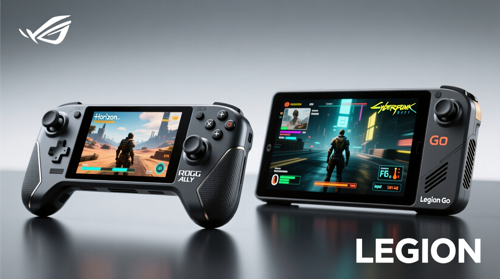 rog ally vs legion go which runs triple a games smoother in handheld mode