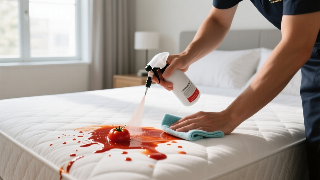 Tested: How to Get Tomato Sauce Out of Mattress Fast