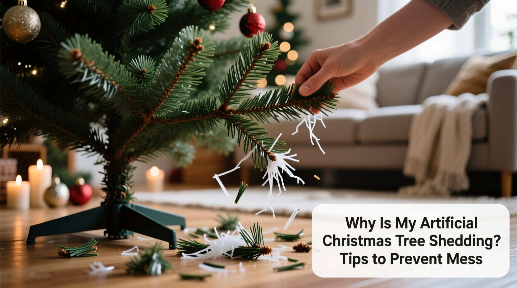 why is my artificial christmas tree shedding tips to prevent mess