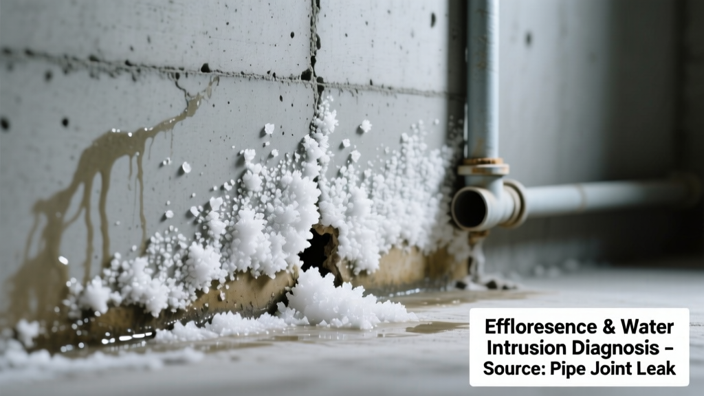 Concrete Efflorescence in Basement: Is Water Leaking?