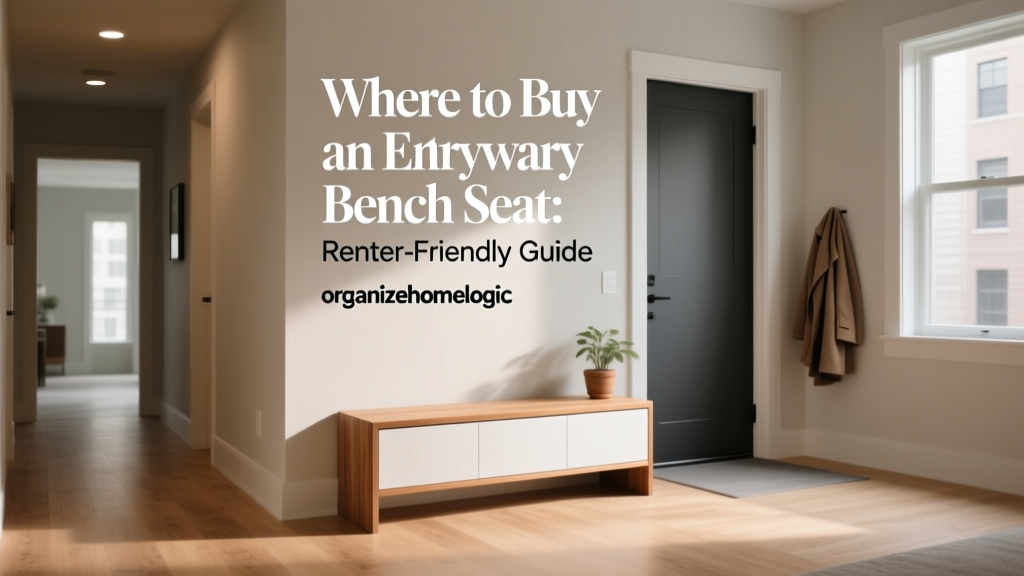 Where to Buy an Entryway Bench Seat: Renter-Friendly Guide