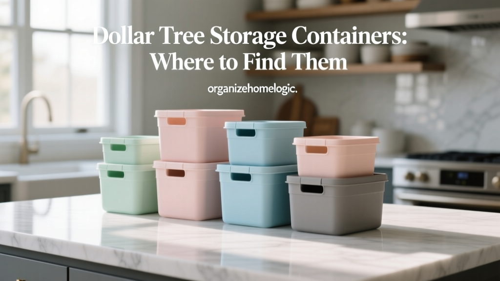 Dollar Tree Storage Containers: Where to Find Them