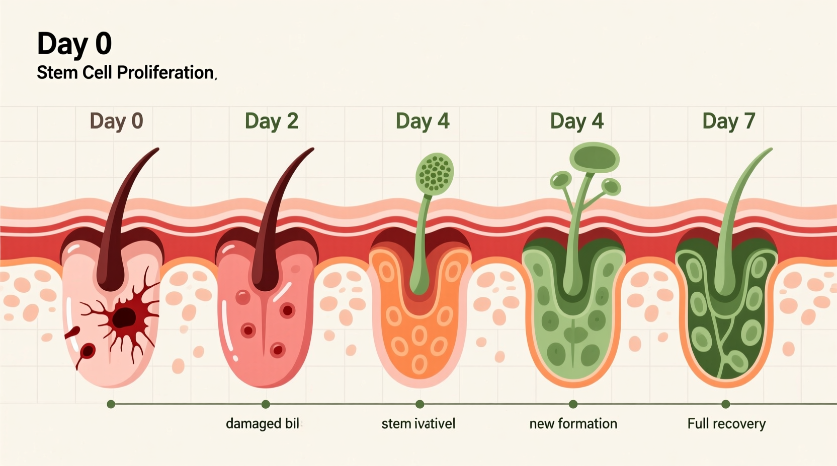Taste bud recovery timeline chart