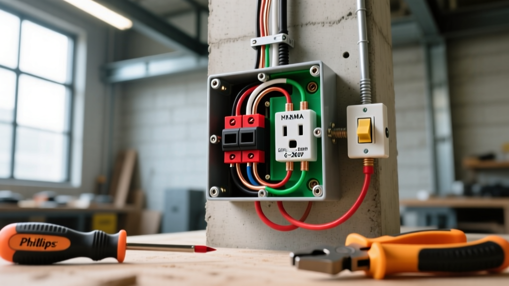 How to Wire a NEMA 6-20P 240V Outlet for Workshop Tools