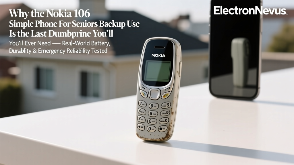 Why the Nokia 106 Simple Phone For Seniors Backup Use Is the Last Dumbphone You’ll Ever Need — Real-World Battery, Durability & Emergency Reliability Tested