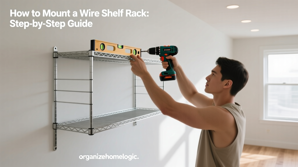 How to Mount a Wire Shelf Rack: Step-by-Step Guide
