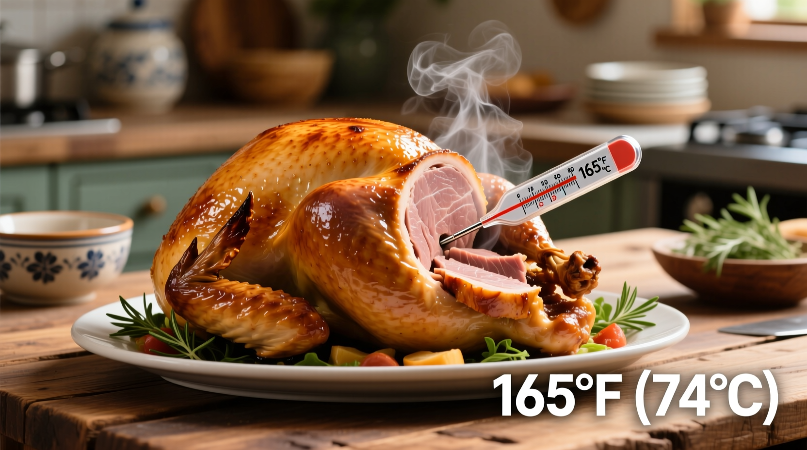 what temperature should turkey be cooked to