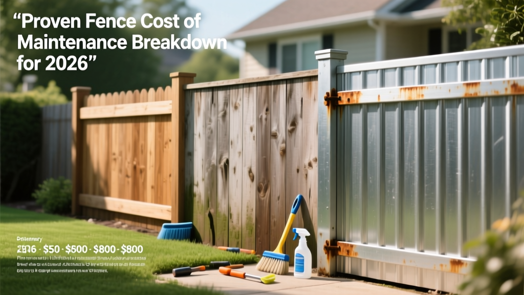 Proven Fence Cost of Maintenance Breakdown for 2026