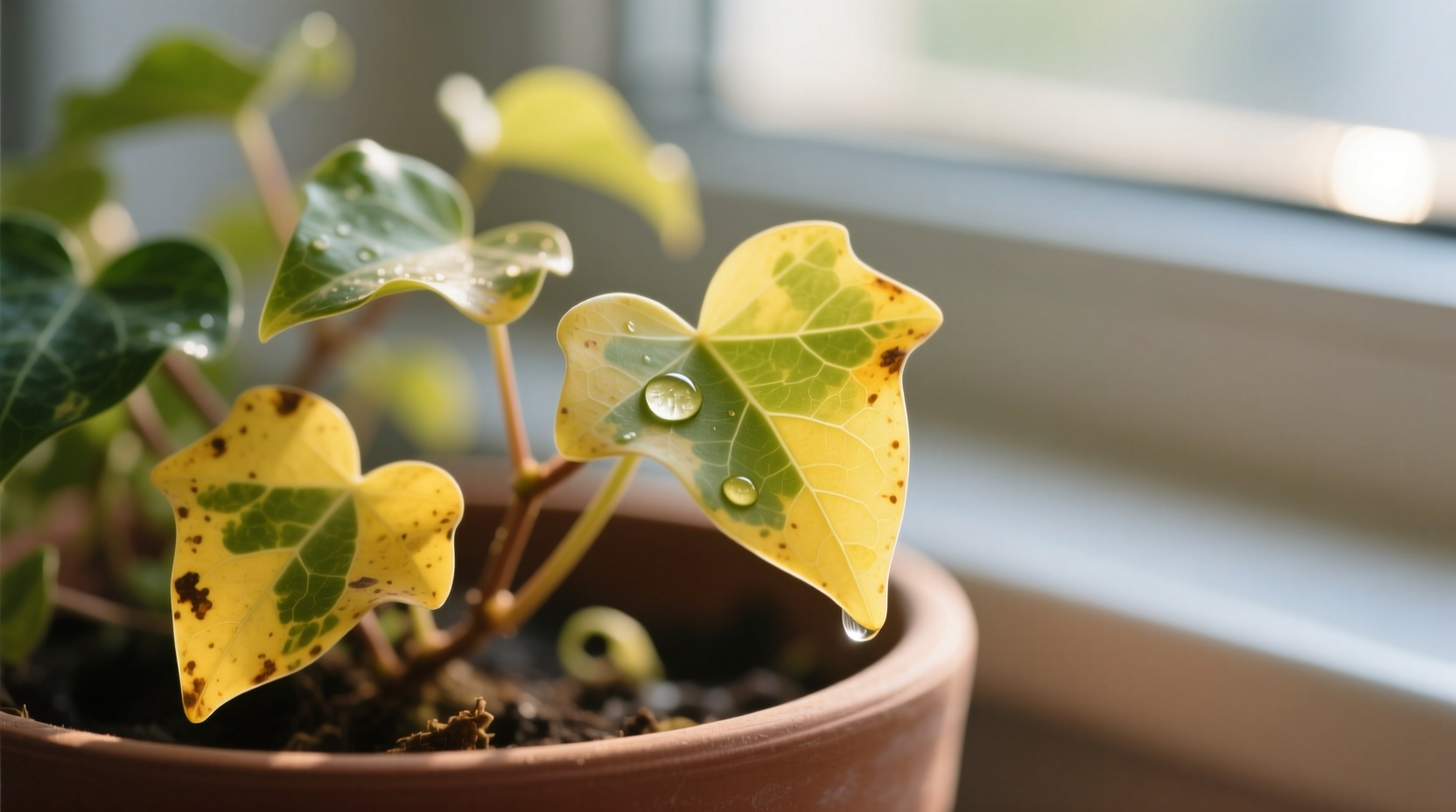why is my ivy turning yellow